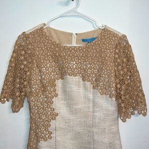 Antonio Melani Creme & Tweed Dress
